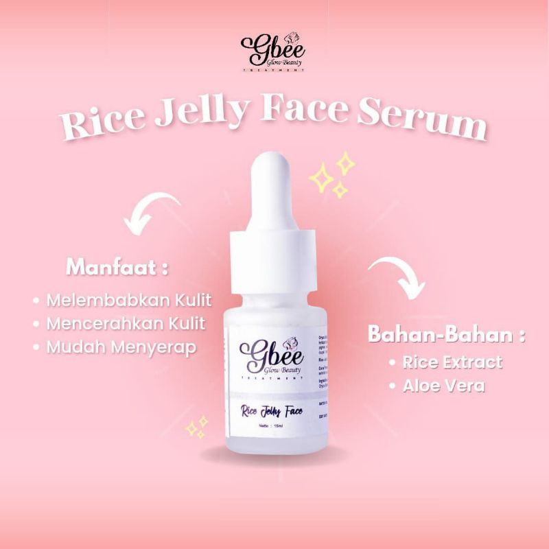 Jual Rice Jelly Face Serum Rice Jelly Serum Wajah Serum Glowing Gbee