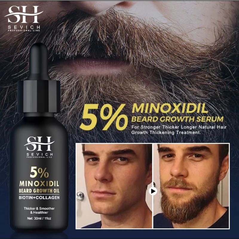 Jual Sevich Minoxidil Beard Growth Oil Serum Dengan Biotin Dan