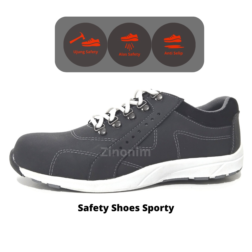 Jual Sepatu Safety Sporty Pria Ujung Besi Sepatu Septi Model Sport