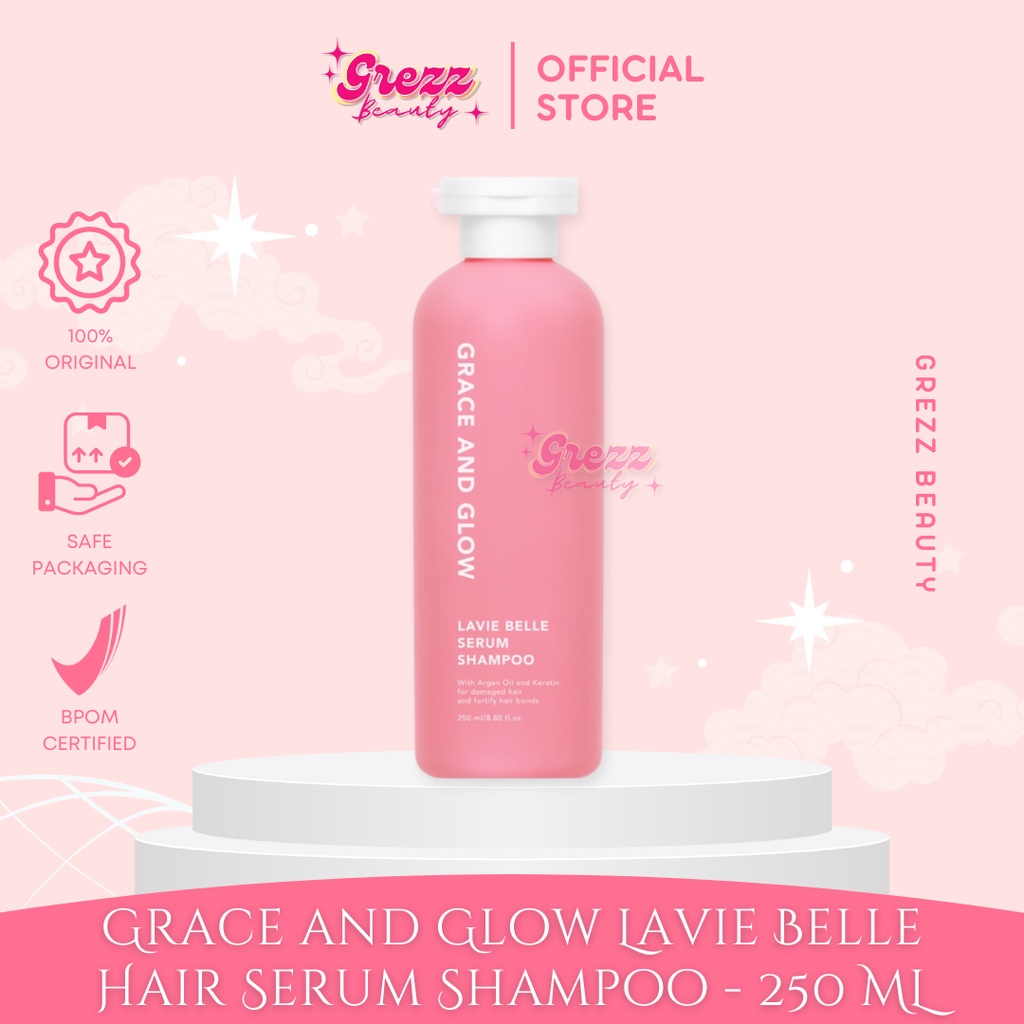 Jual Grace And Glow Lavie Belle Hair Serum Shampoo 250 Ml Shopee