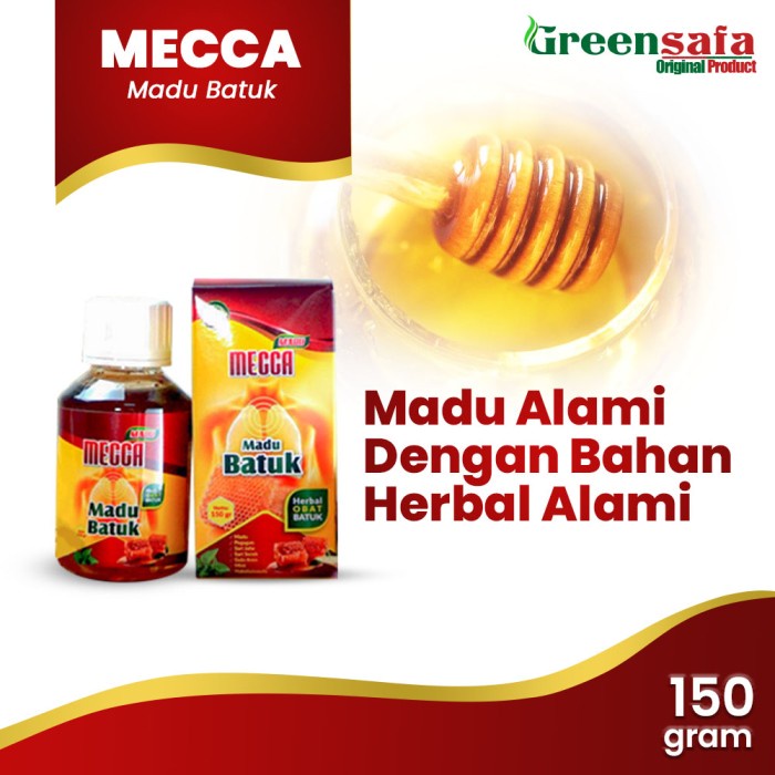 Jual Madu Mecca Batuk Mengatasi Batuk Berdaha Batuk Kering Dan Pilek