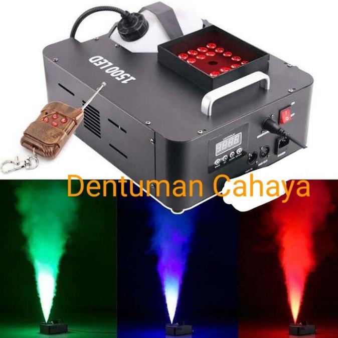 Jual Mesin Smoke Asap 1500W Led 24X3W Full Color Dmx Smoke Machine Fog