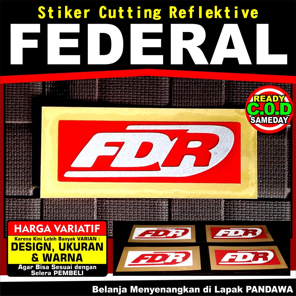 Jual Stiker Cutting Reflektive Fdr Federal Shopee Indonesia