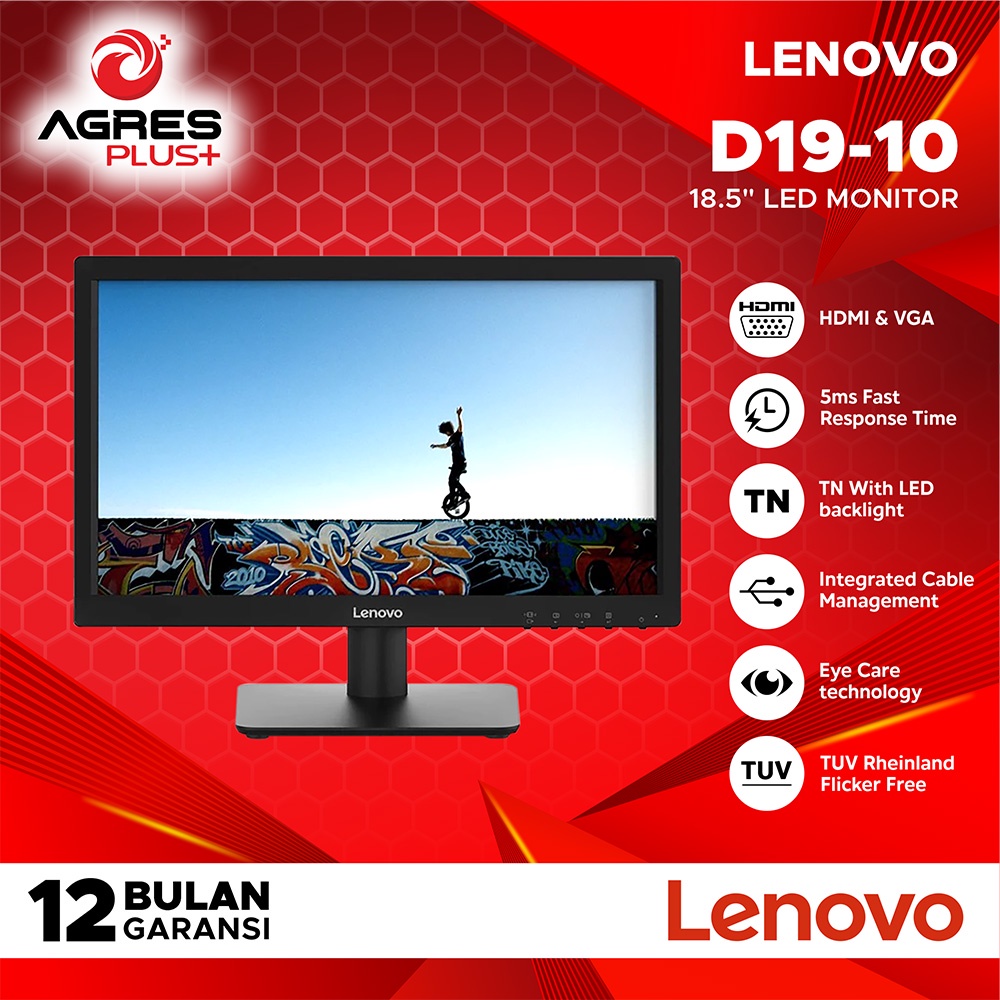 Jual Lenovo Led Monitor D Inch Vga Hdmi Agp Shopee Indonesia