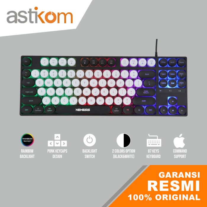 Jual Keyboard Gaming NYK Nemesis K 04 Furion Membrane Dual Tone