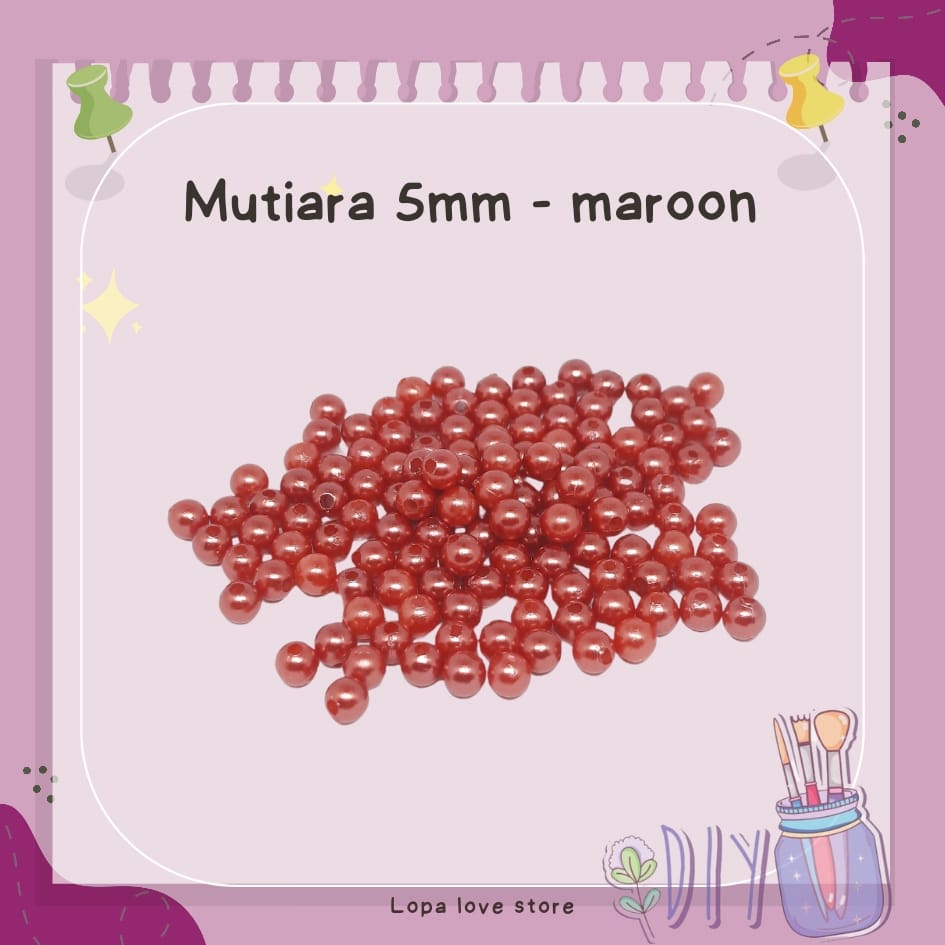 Jual Gram Mote Mutiara Mm Metalik Manik Mutiara Payet Konektor