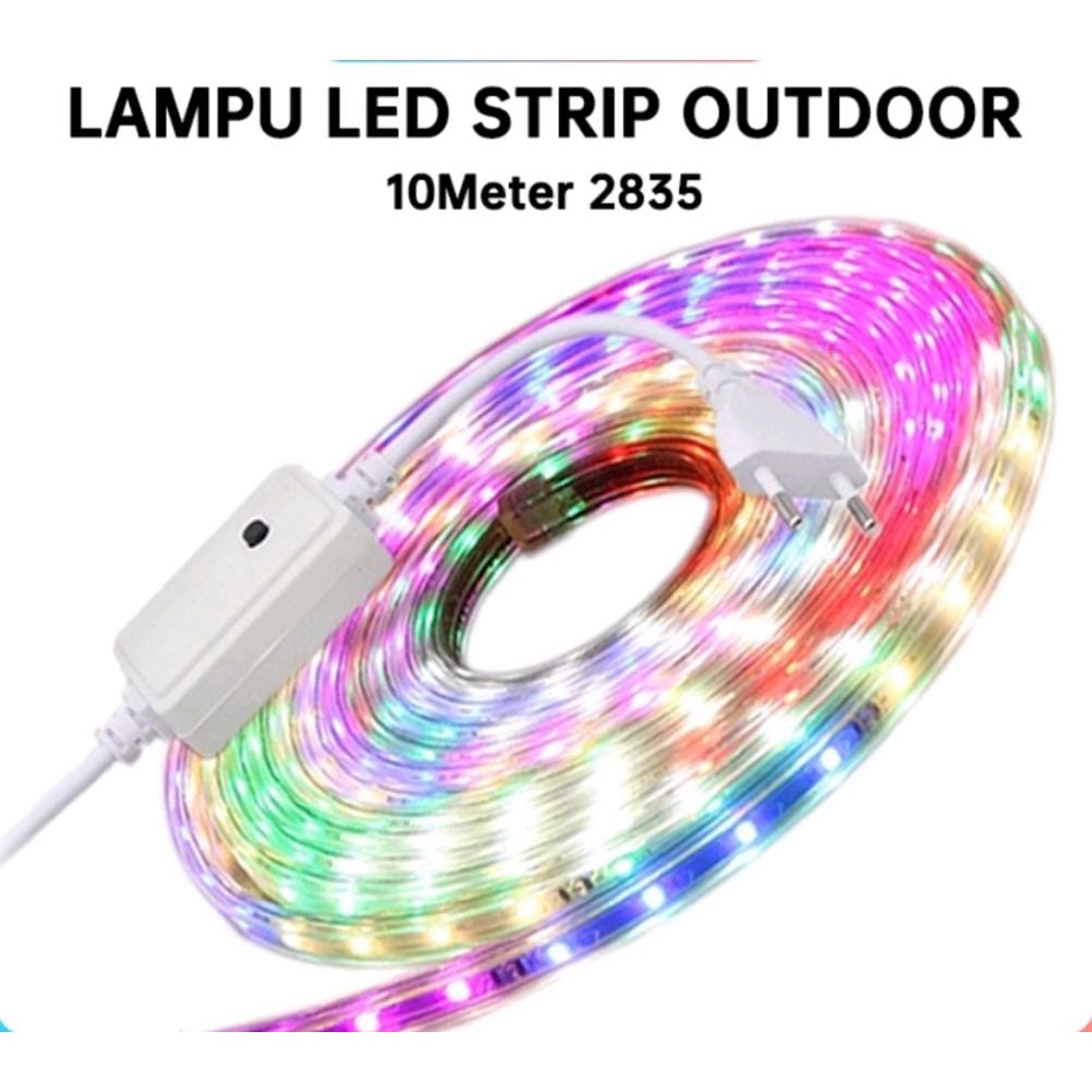 Jual Lampu LED STRIP SELANG 2835 7Meter 220V OUTDOOR RGB LED Strip