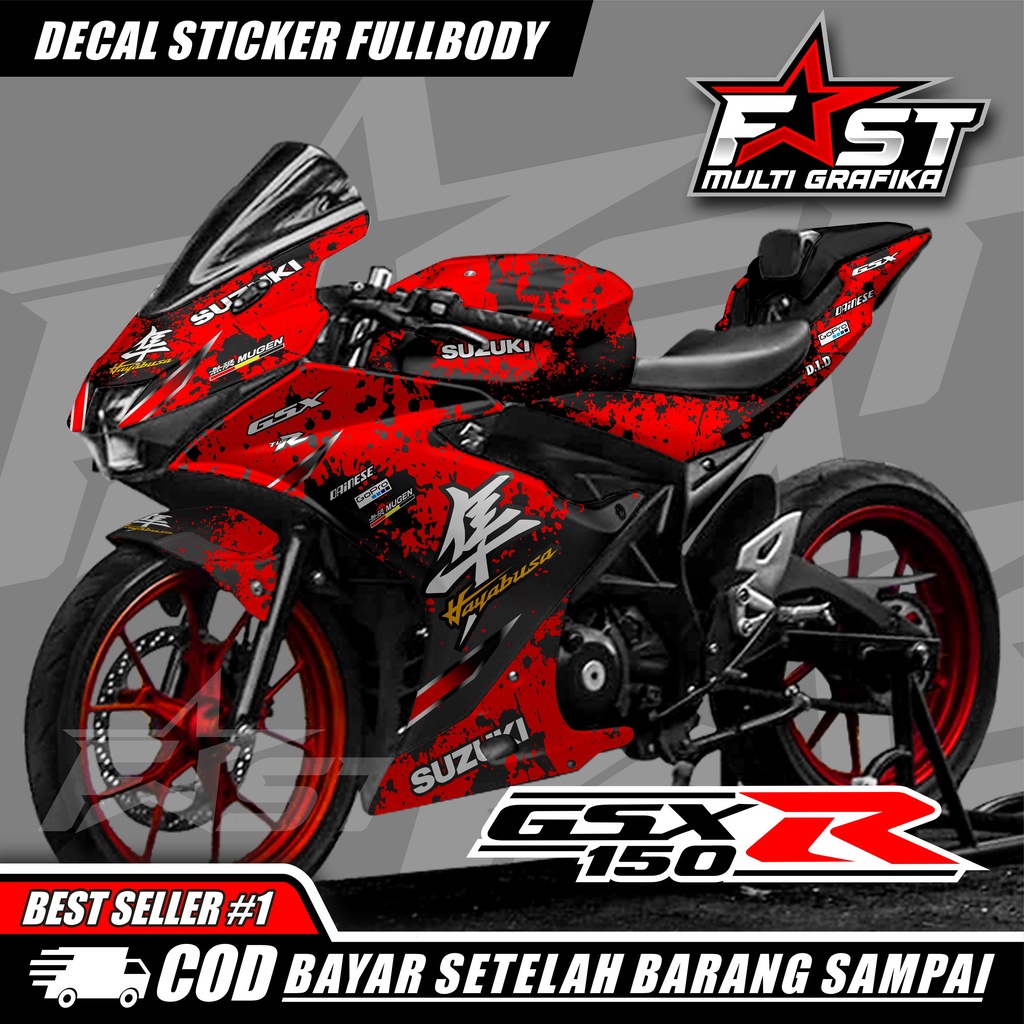 Jual Decal Suzuki Gsx R Sticker Fullbody Design Hayabusa