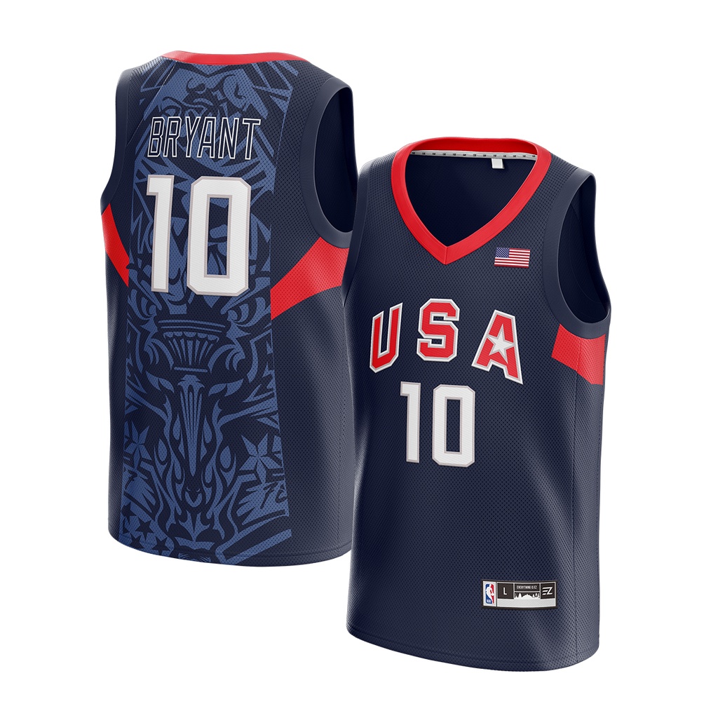 Jual Jersey Kobe Bryant Usa Dongker Navy Swingman Bola Basket