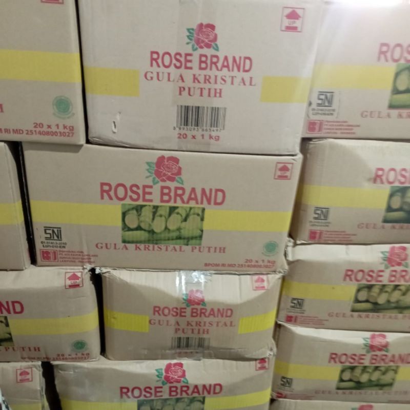 Jual Gula Kristal Putih Rosebrand Dus Isi Pak Kg Shopee Indonesia