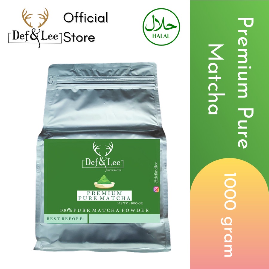 Jual Premium Pure Matcha Powder Bubuk Greentea Teh Hijau 1000 Gram