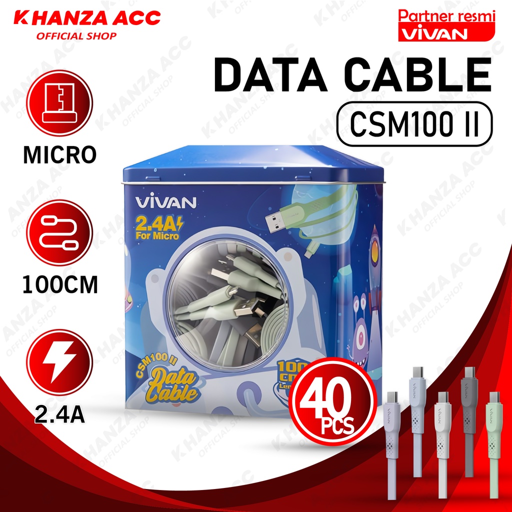 Jual Khanzaacc Vivan Csm Ii Kabel Data Micro Usb Toples Pcs