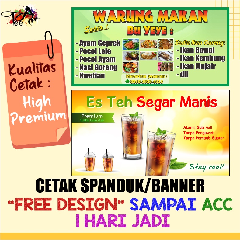 Jual Cetak Spanduk Banner Jualan Iklan Lainnya Free Design