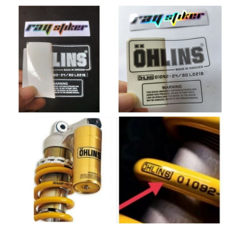 Jual Stiker Shock Ohlins Transparan Shopee Indonesia