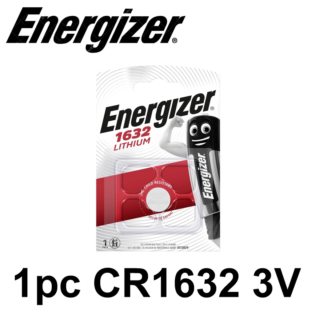 Jual ENERGIZER CR1632 CR 1632 LITHIUM 3V BATTERY BATERAI KANCING NEW