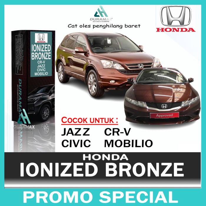 Jual HONDA IONIZED BRONZE METALLIC CAT OLES PENGHILANG BARET MOBIL