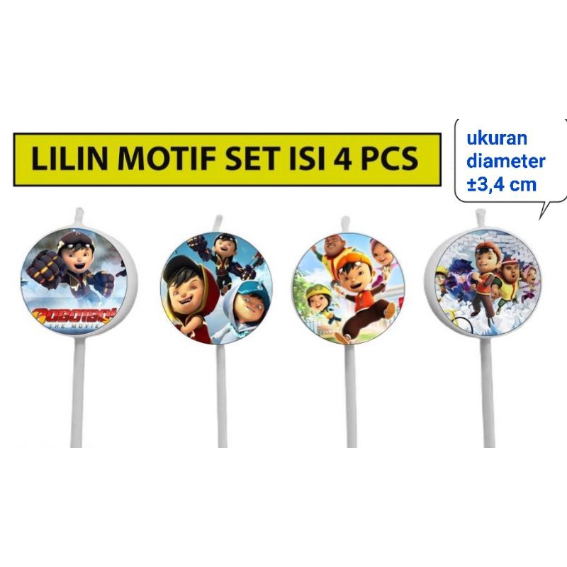 Jual Lilin Ulang Tahun Happy Birthday Karakter Boboiboy Boboi Boy