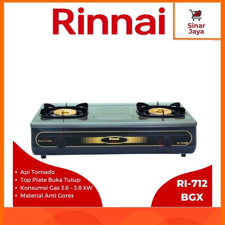 Jual Rinnai Ri Bgx Kompor Gas Tungku Api Tornado Shopee Indonesia