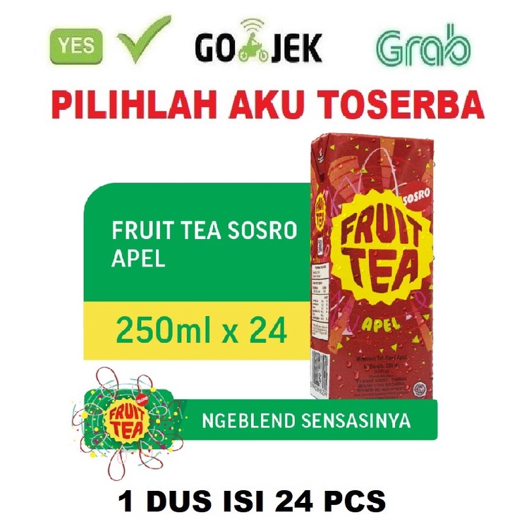 Jual Fruit Tea Sosro Apel Kotak Ml Harga Dus Isi Pcs