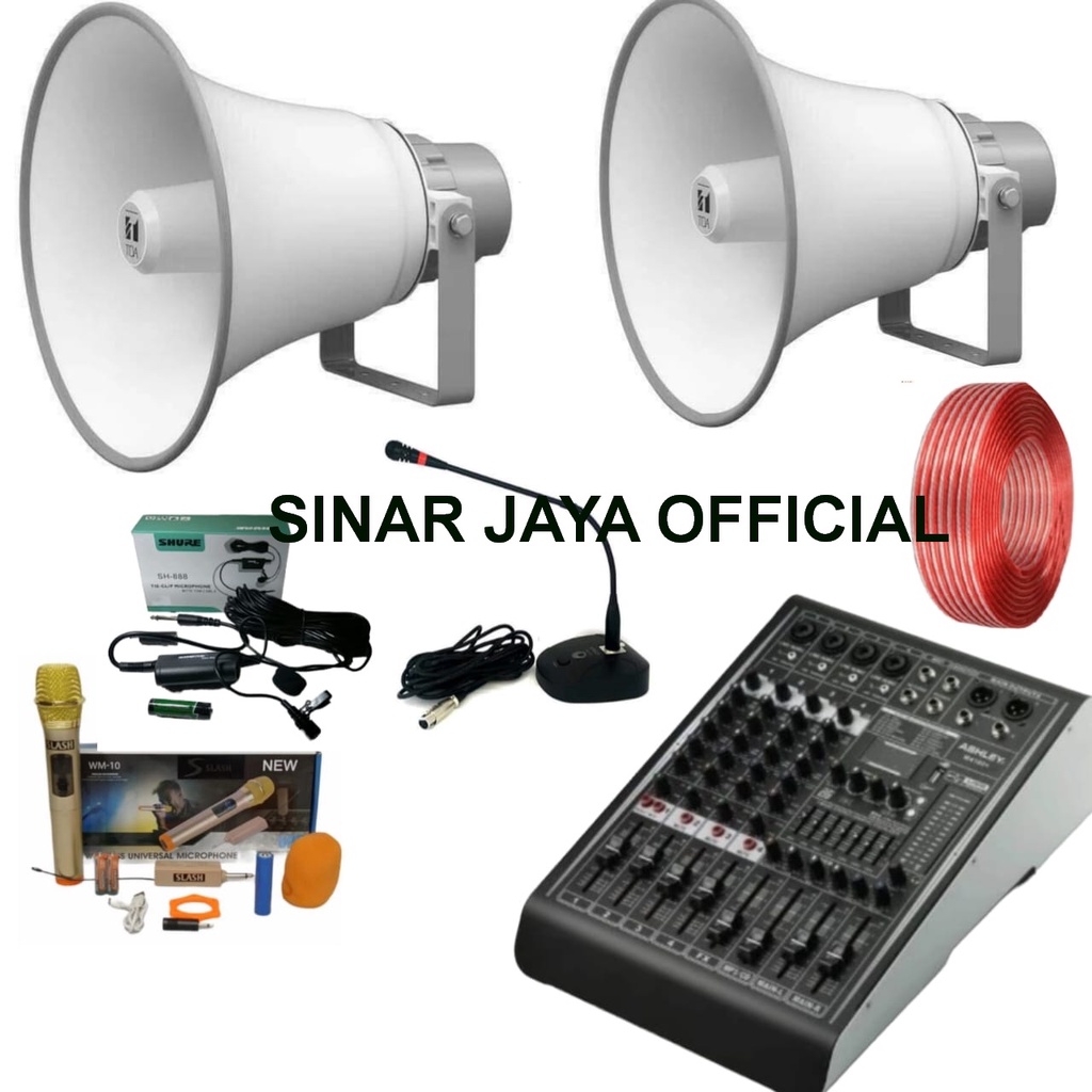 Jual Paket Speaker Toa Power Mixer Mic Mimbar Paket Sound System Toa