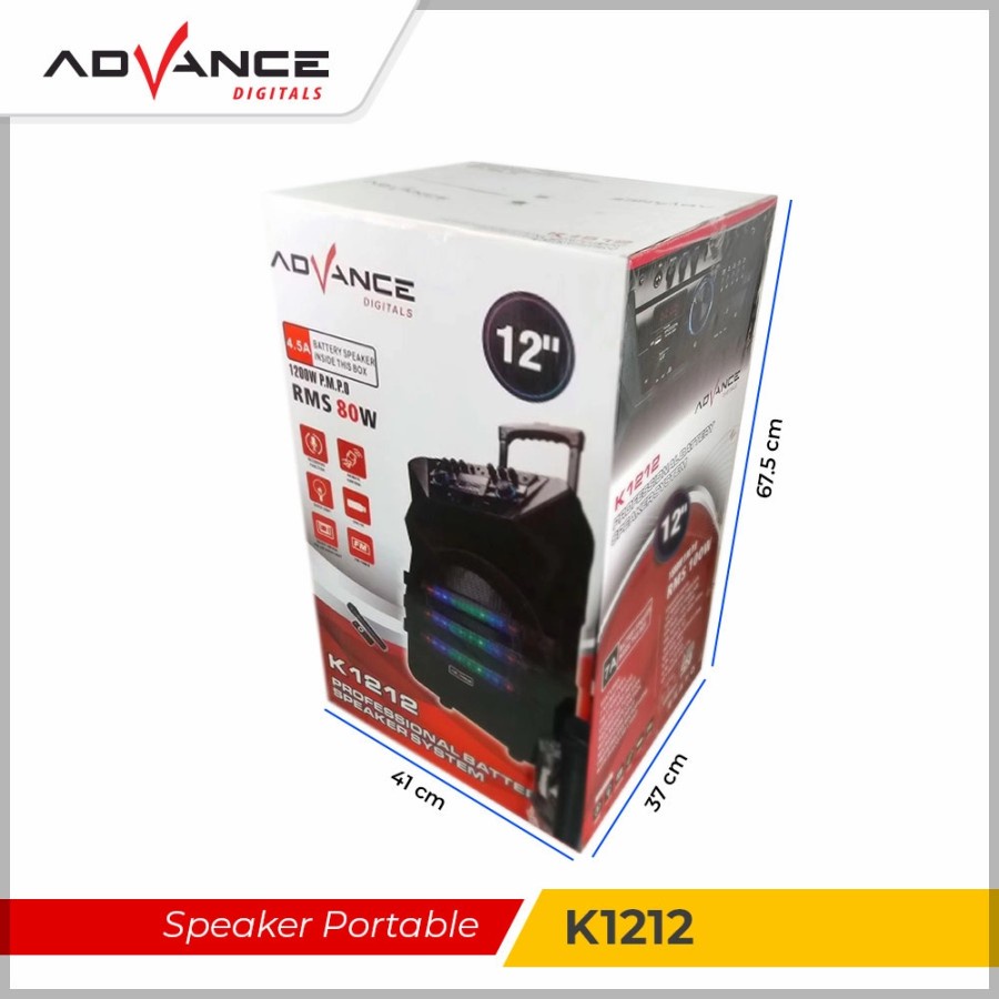 Jual Speaker Aktif Advance K1212 12inci Bluetooth Free MIC Shopee