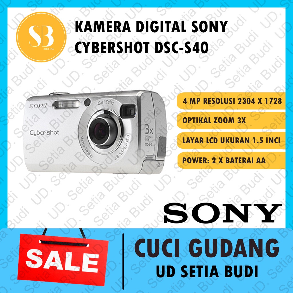 Jual Kamera Digital Sony Cybershot Dsc S40 Asli Jepang Baru Dan Murah