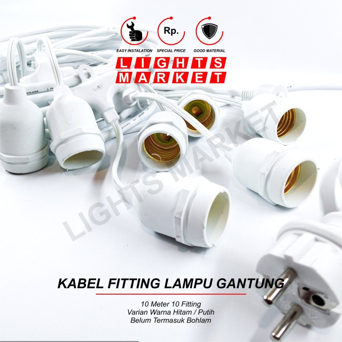 Jual Kabel Fitting Lampu Gantung Meter Fitting Outdoor Naik Turun