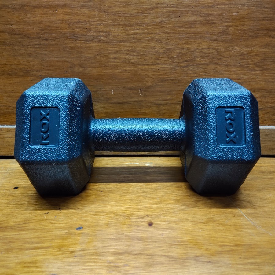 Jual Barbel Dumble Dumbbell 10 Kg Barbell Hexagonal PVC ROX HARGA