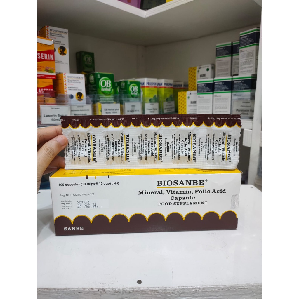 Jual Biosanbe Strip Isi 10 Tablet Obat Original Sanbe Shopee Indonesia