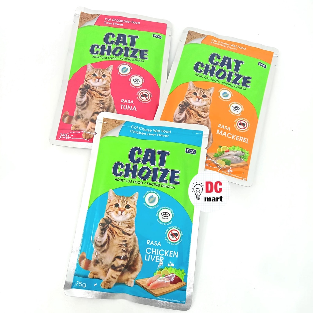 Jual Cat Choize POUCH 75 Gr Makanan Kucing Cair Sachet Shopee Indonesia