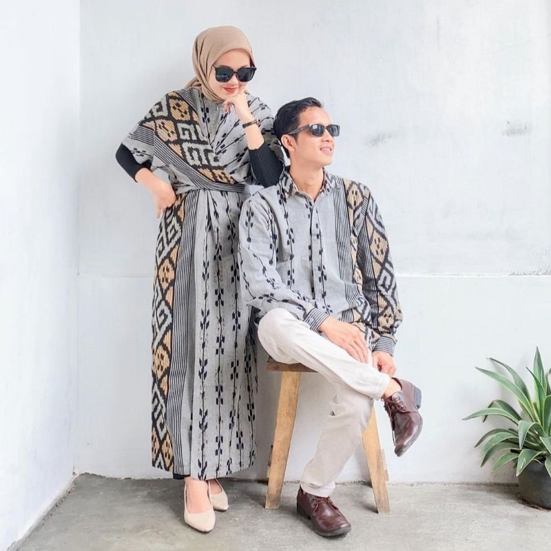 Jual Set Couple Tenun Etnik Baju Prewedding Kondangan Kekinian Shopee