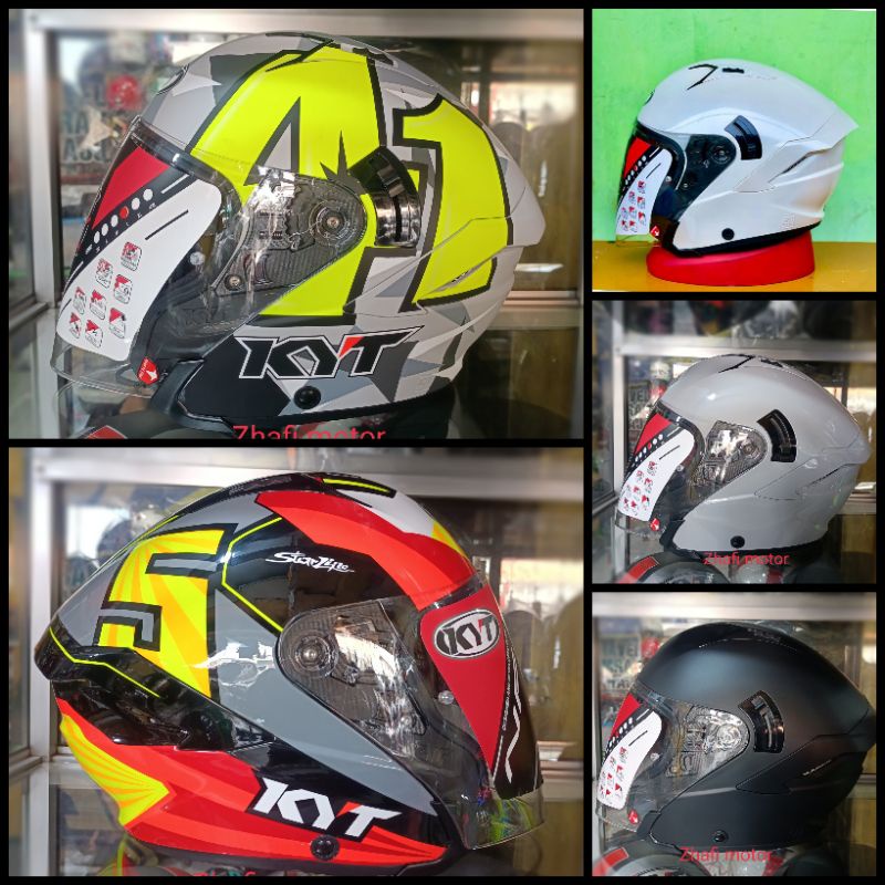 Jual HELM KYT NFJ MOTIF ORIGINAL SNI DOT BISA COD Shopee Indonesia