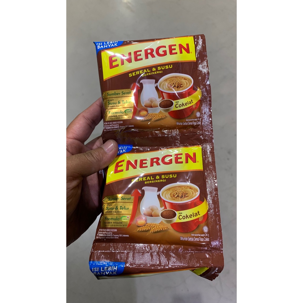 Jual Energen Rasa Cokelat Sachet 10x34gr Shopee Indonesia