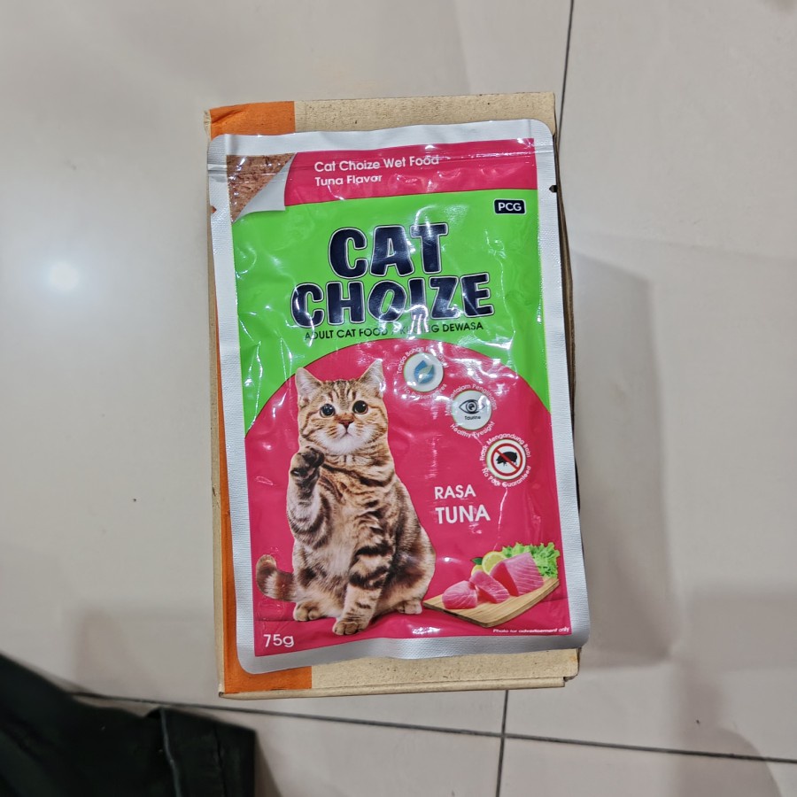 Jual Cat Choize Pouch Sachet Rasa Tuna Adult Gr Shopee Indonesia