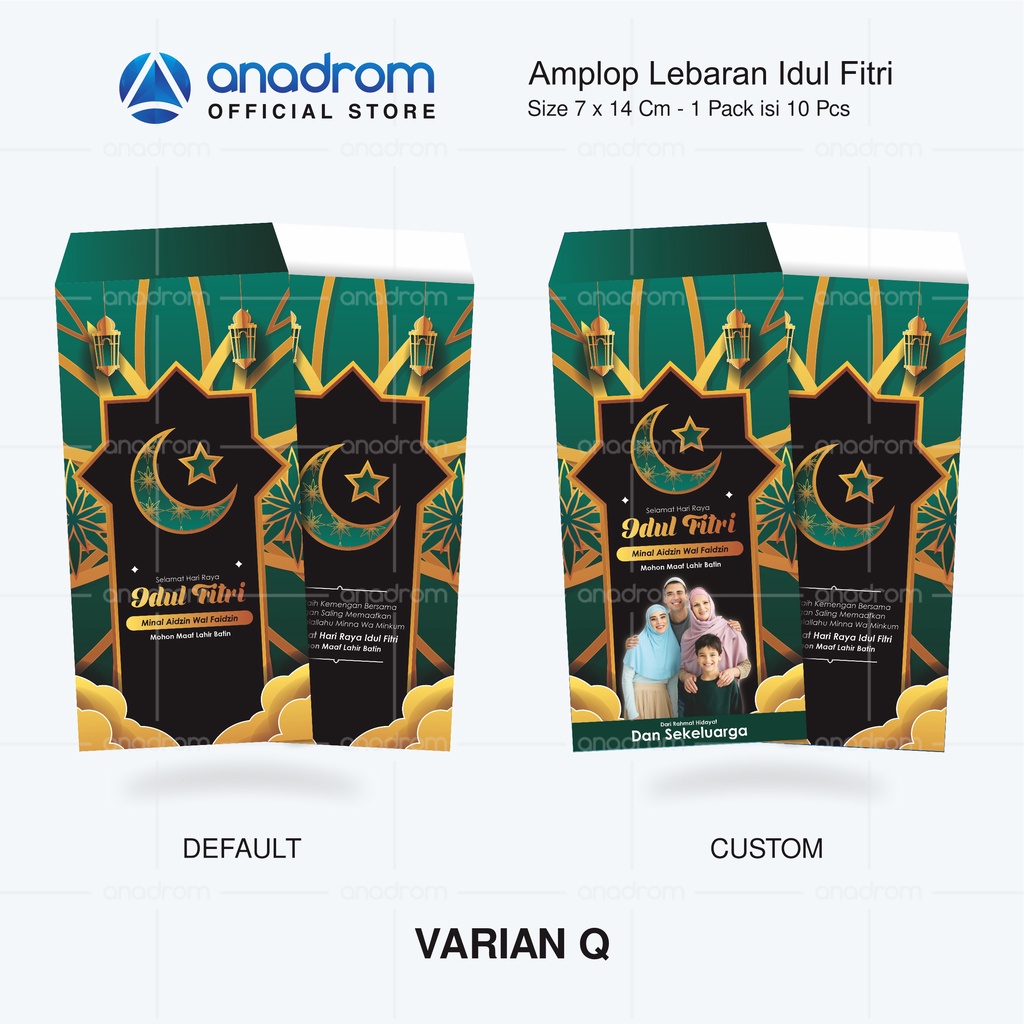 Jual Amplop Lebaran Idul Fitri Custom Amplop Thr Eid Mubarak Amplop