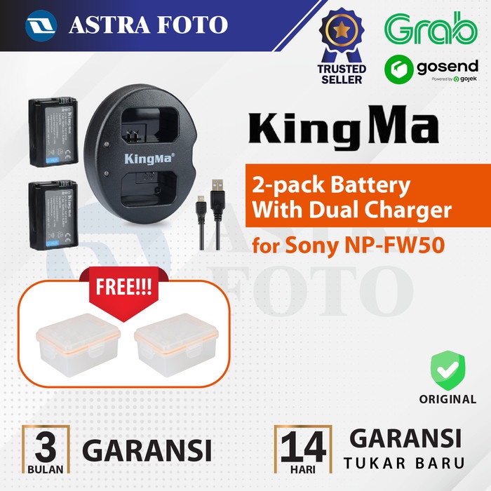 Jual Kingma Dual Charger Baterai Np Fw Sony Alpha A A