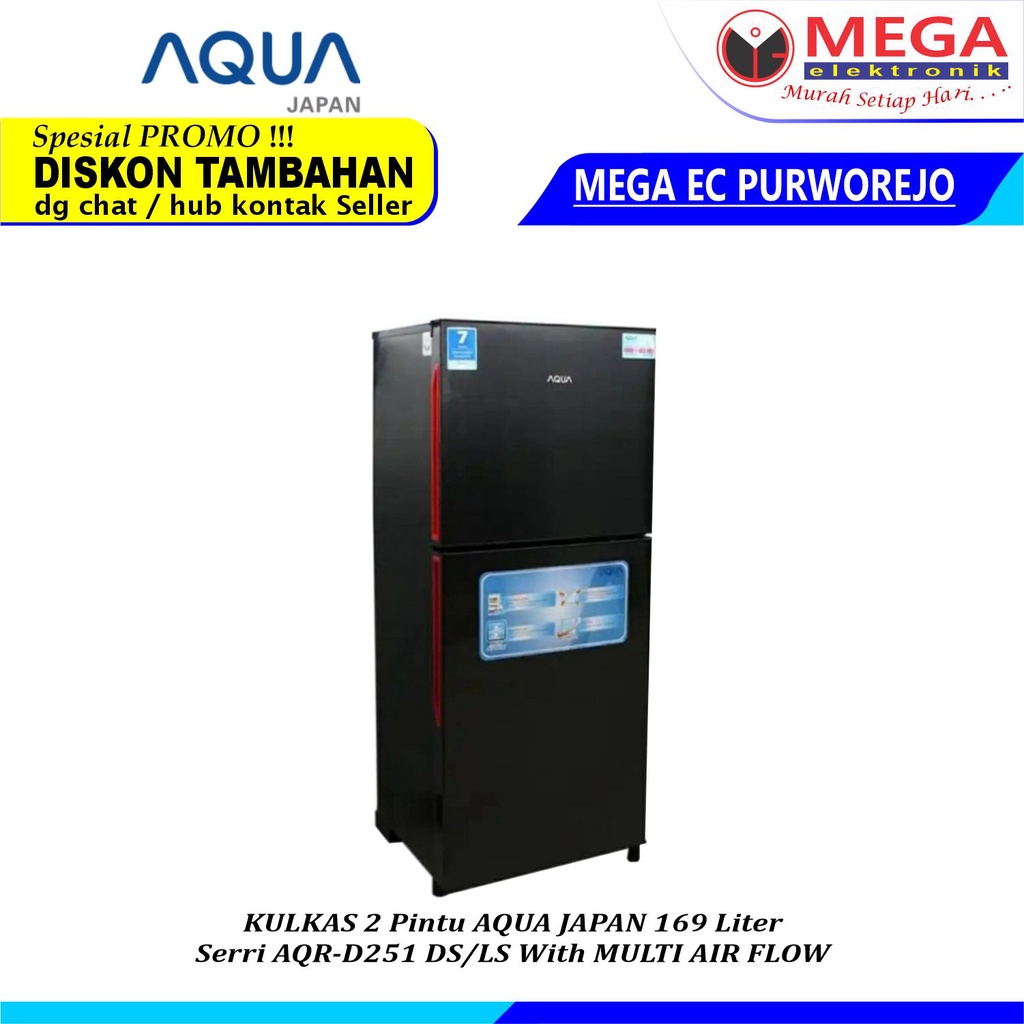 Jual LEMARI ES AQUA 2 PINTU AQR D251 DS AQR D251 DS AQRD251DS