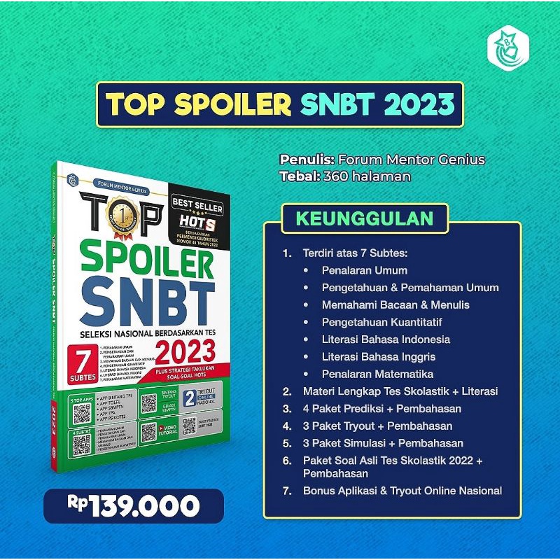 Jual Ready Buku Top Spoiler Snbt Forum Mentor Genius