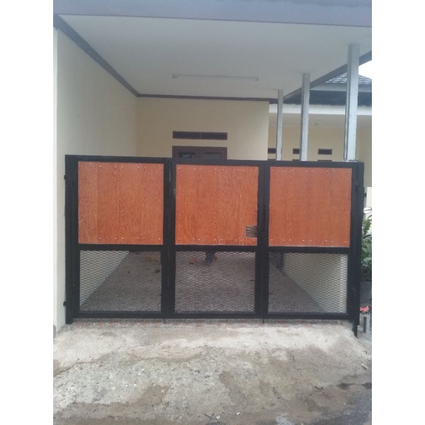 Jual Pintu Pgar Minimalis Grc Motip Kayu Shopee Indonesia