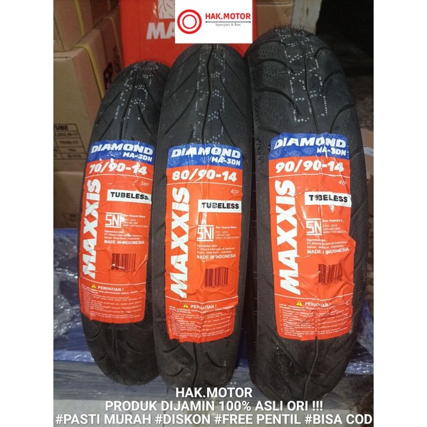 Jual Ban Tubles Matic Maxxis Diamond Ma Dn