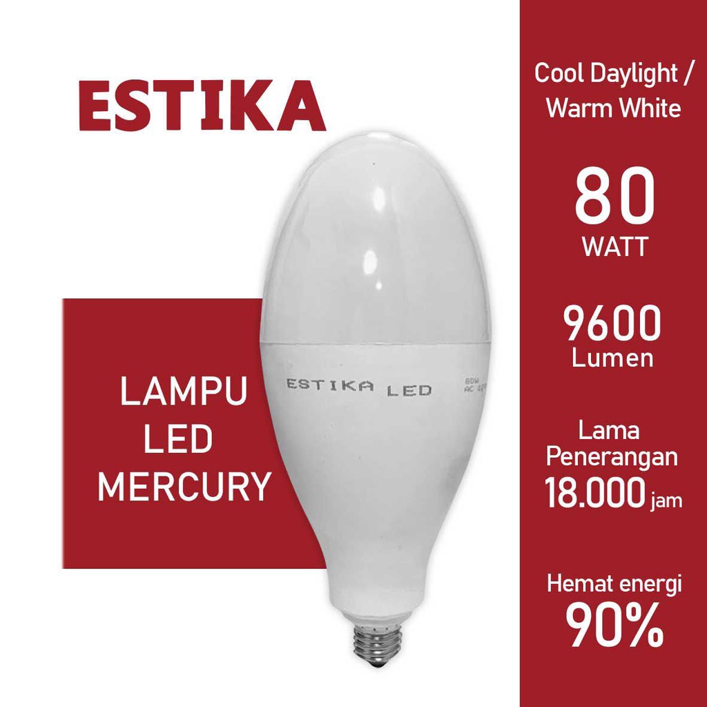 Jual Estika Lampu Bowling Watt Lampu Mercury Ml Series Shopee