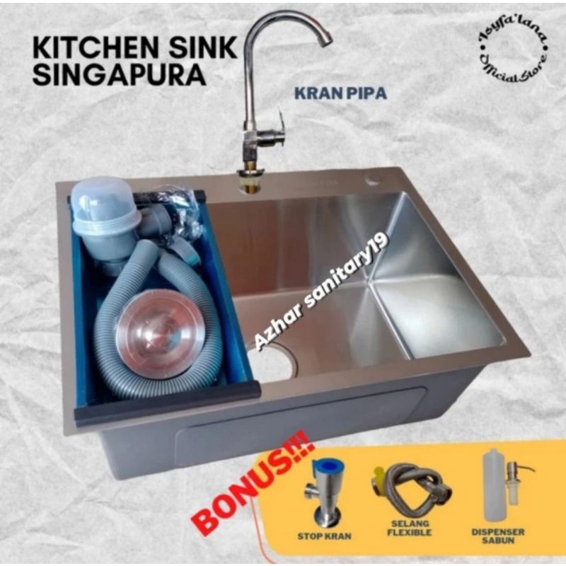 Jual Paket Komplit Kitchen Sink Dapur Singapura Bak Cuci Piring