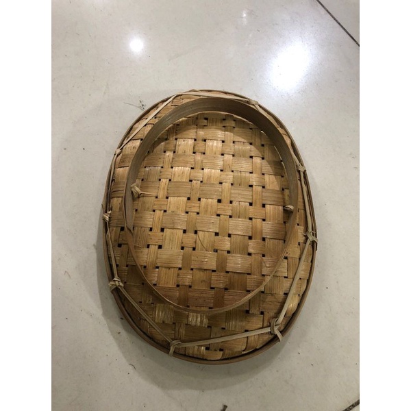 Jual Piring Bambu Oval Piring Tradisional No 4 Ukuran 19x14cm