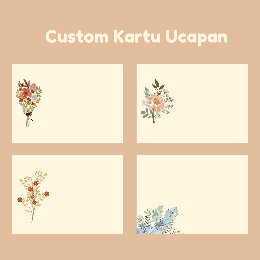 Jual Kartu Ucapan Custome Atau Greating Card Custome Aesthetic Untuk