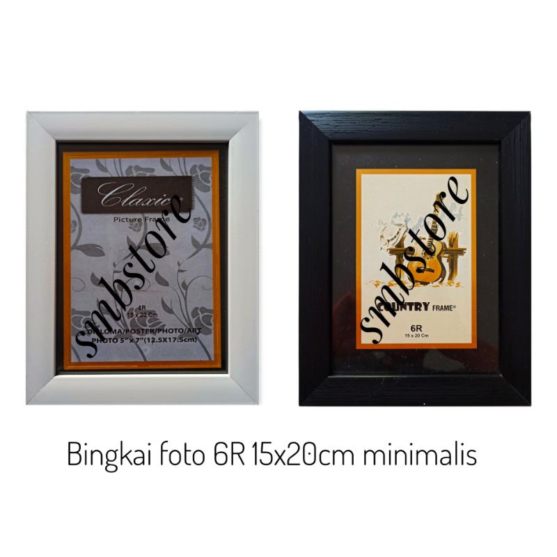 Jual Bingkai Frame Pigura Foto 6R 15x20cm Minimalis Motif Shopee