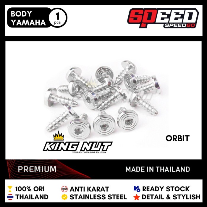 Jual Probolt Baut Body Yamaha Premium Stainless King Nut Thailand