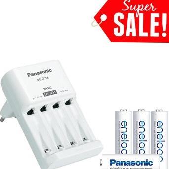 Jual Panasonic Eneloop Basic Charger 10 Hour 4x AA 2000mAh Case Box