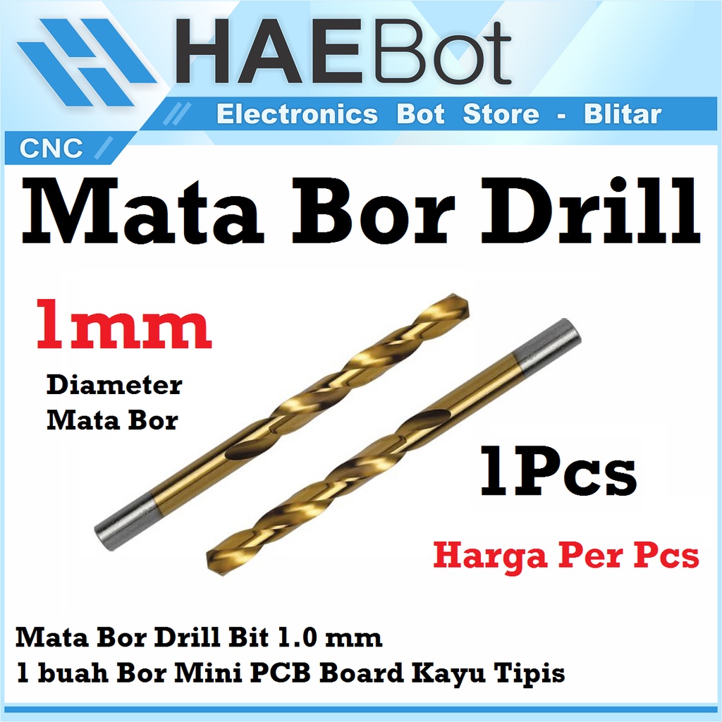 Jual HAEBOT Mata Bor Drill Bit 1 0 Mm Bor Mini PCB Board Kayu Tipis 1