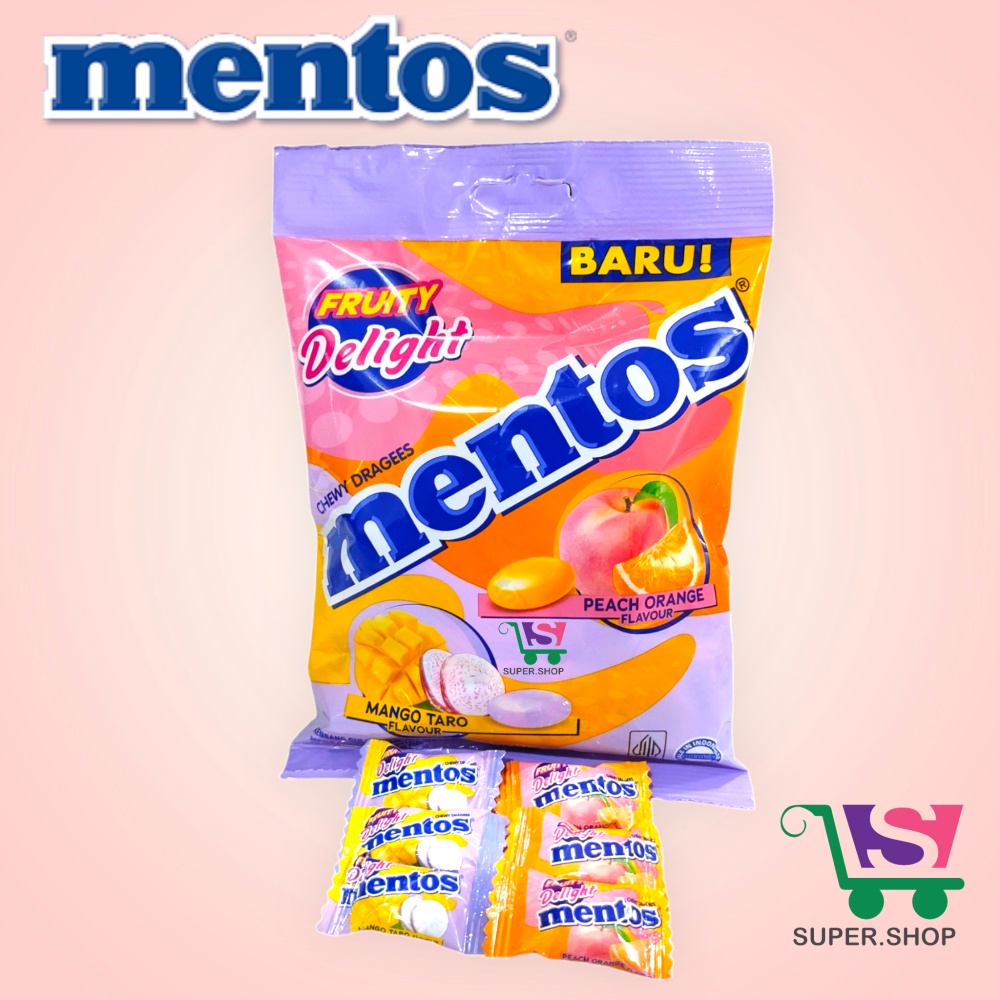 Jual Permen Mentos Mint Fruit Bag Fruity Delight Isi Butir