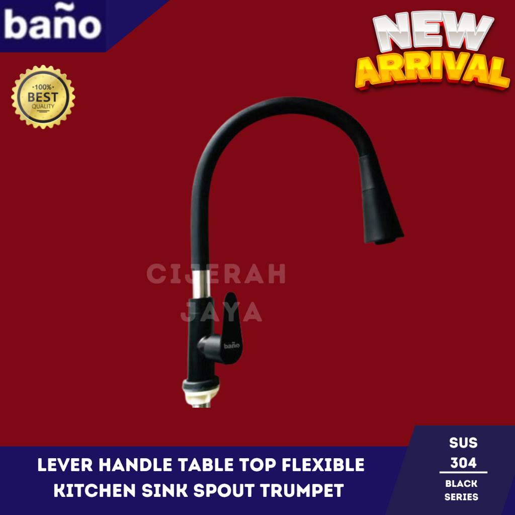 Jual Kran Bak Cuci Piring Bano Stainless Sus Black Hitam Keran